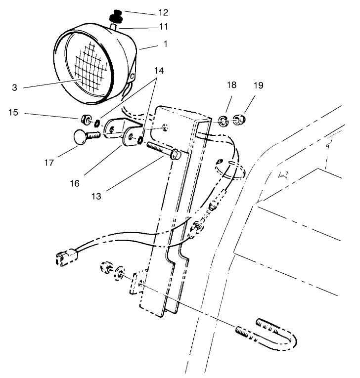 Headlamp Assembly No. 54-9871 (only On: 38087)