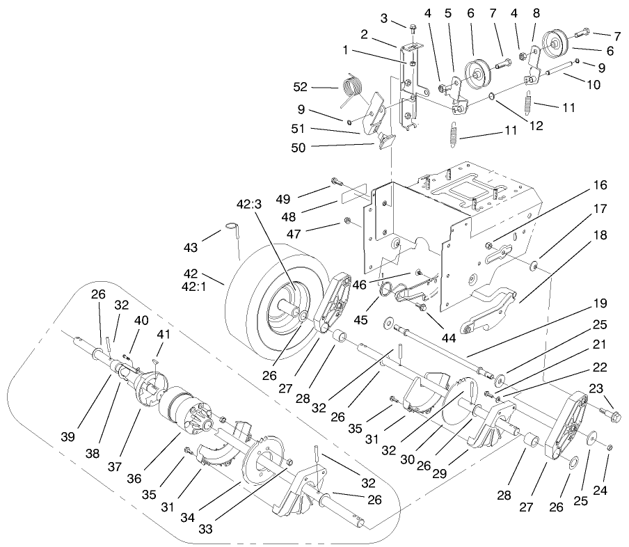 Lower Traction Assembly