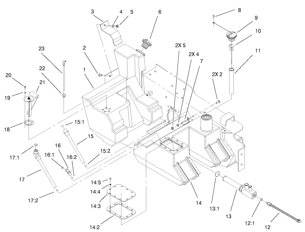 Fuel And Hydraulic Tank Assembly
