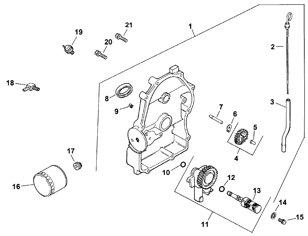 Group 3-Oil Pan/lubrication (ch20s 64637 Kohler)