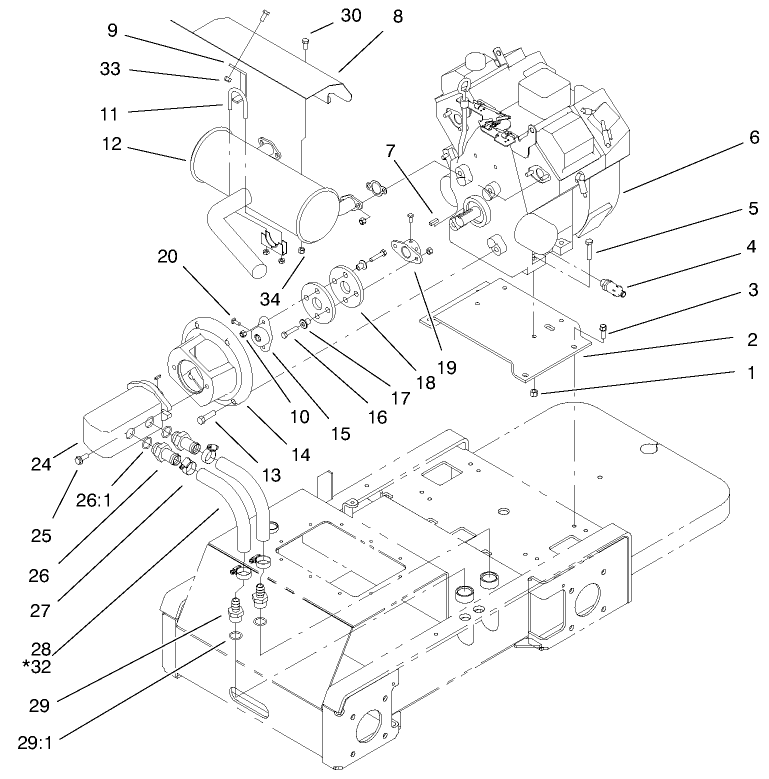 Engine And Pump Assembly
