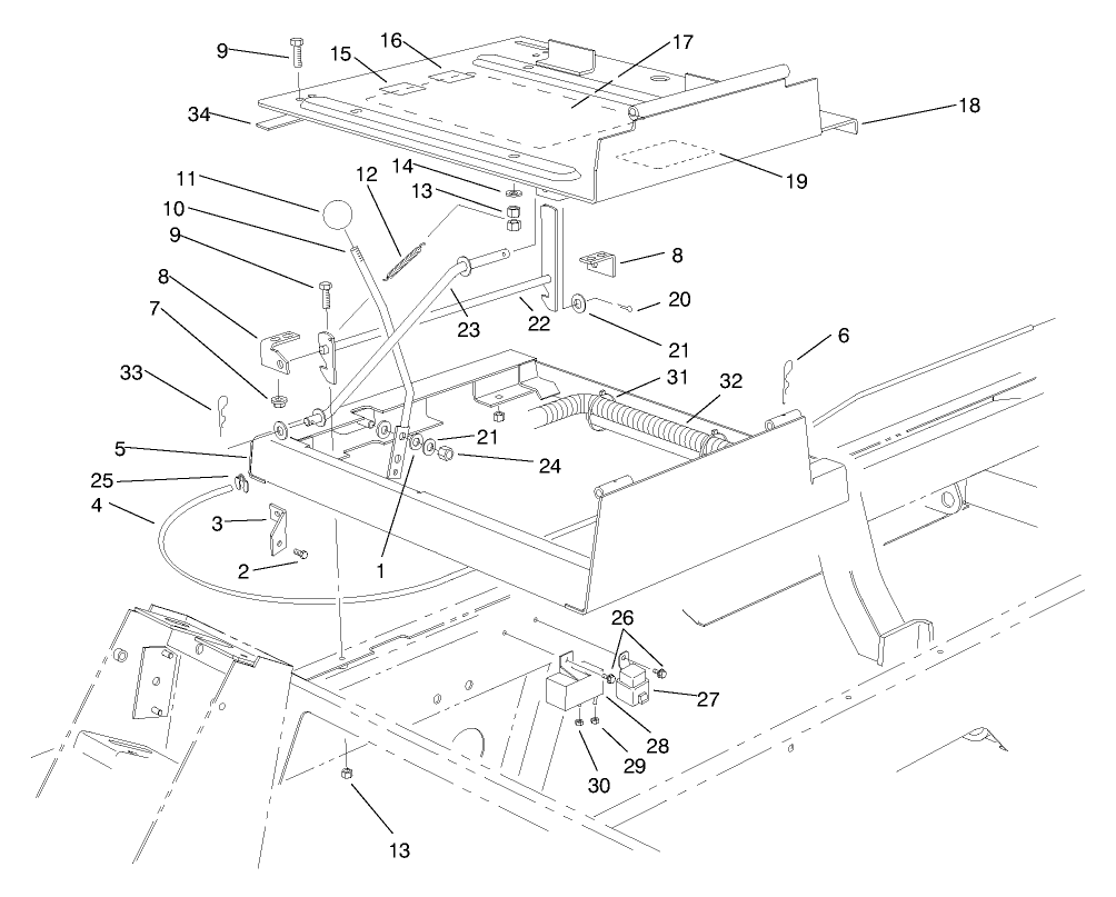 Seat Frame & Throttle Assembly (continued)