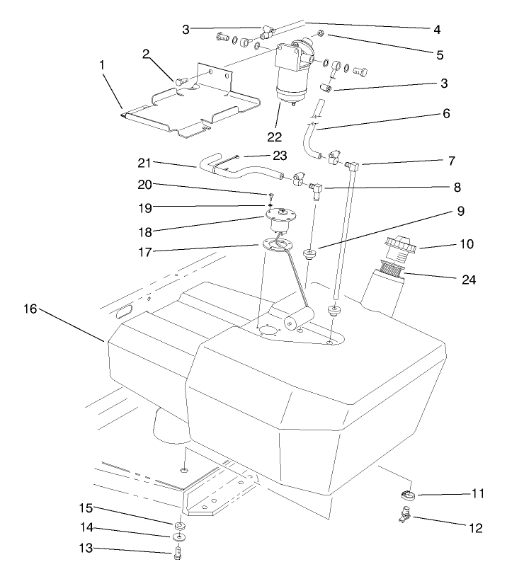 Fuel Tank & Filter Assembly