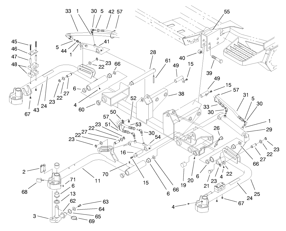 Front Lift Arms Assembly-No. 1, 4 & 5