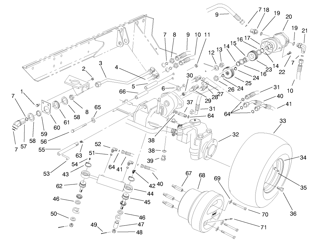 4-Wd Axle Assembly (model No. 03804)