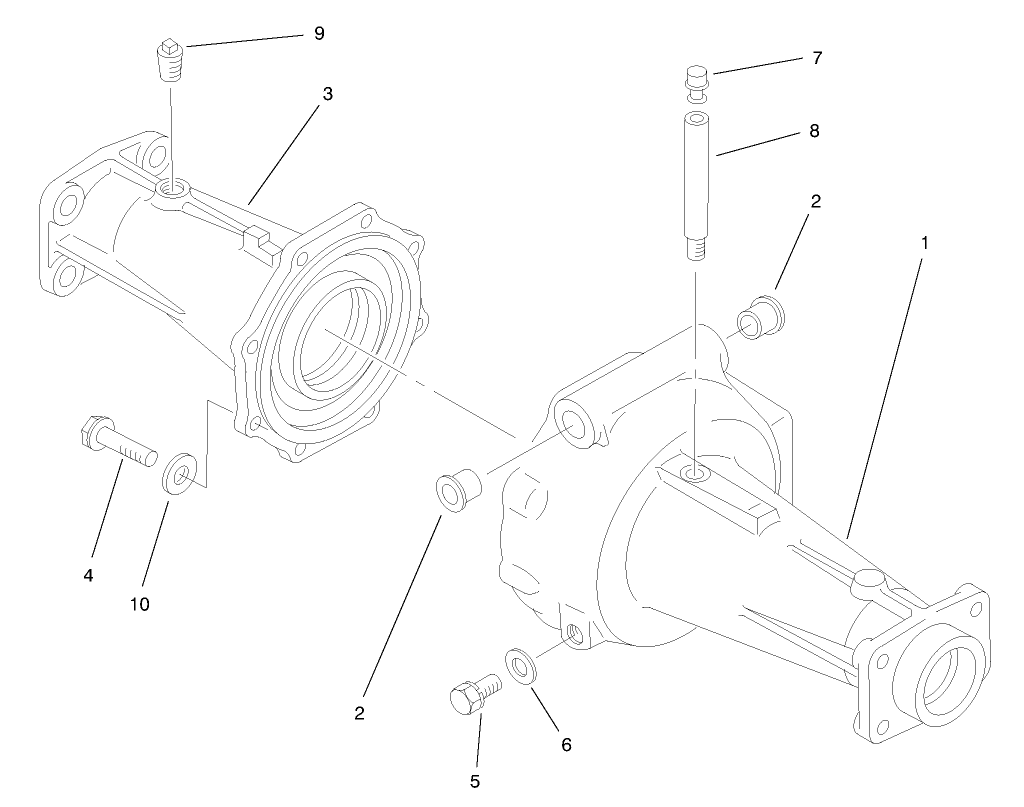 Axle Housing Assembly Axle No. 98-2447 (model No. 03804 Only)
