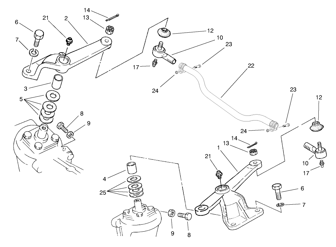 Steering Arm Linkage Axle No. 98-2447 (model No. 03804 Only)