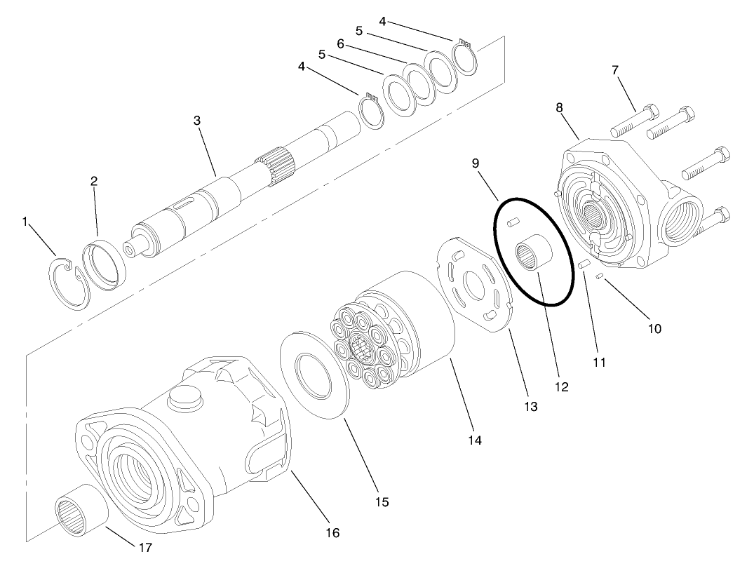 4 Wd Hydraulic Motor Assembly No. 92-7386