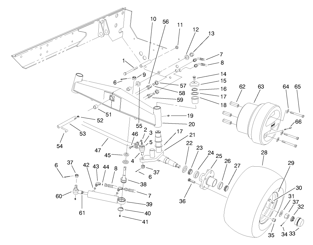 2-Wd Rear Axle Assembly (model No. 03803)