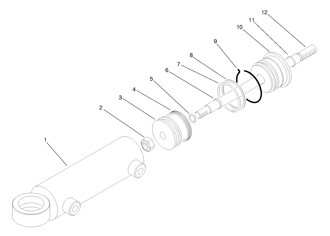 Hydraulic Cylinder No. 94-8142 (model No. 03803)