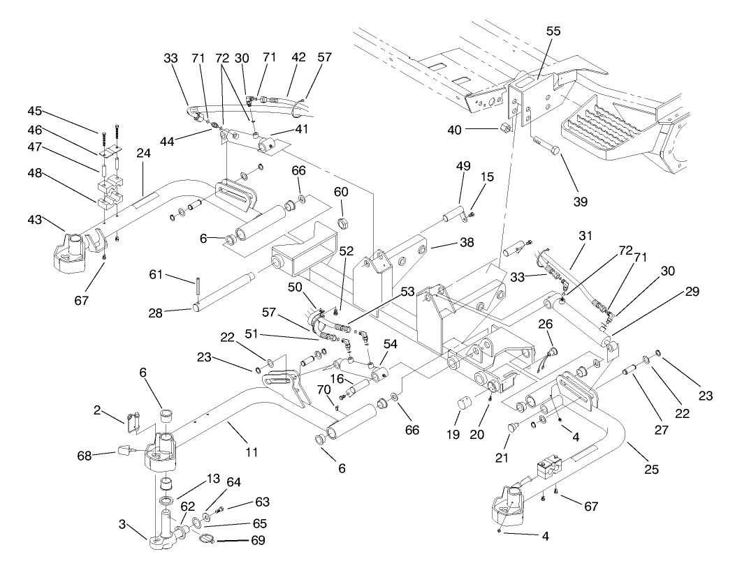 Front Lift Arms Assembly-No. 1, 4 & 5