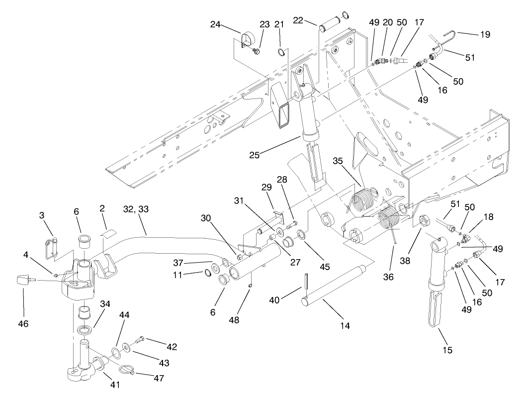 Rear Lift Arm Assembly-No. 2 & 3