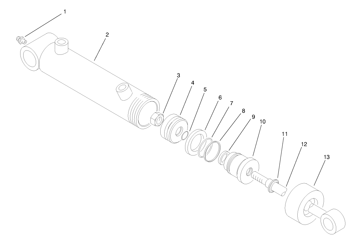 Hydraulic Lift Cylinder No. (93-2650)