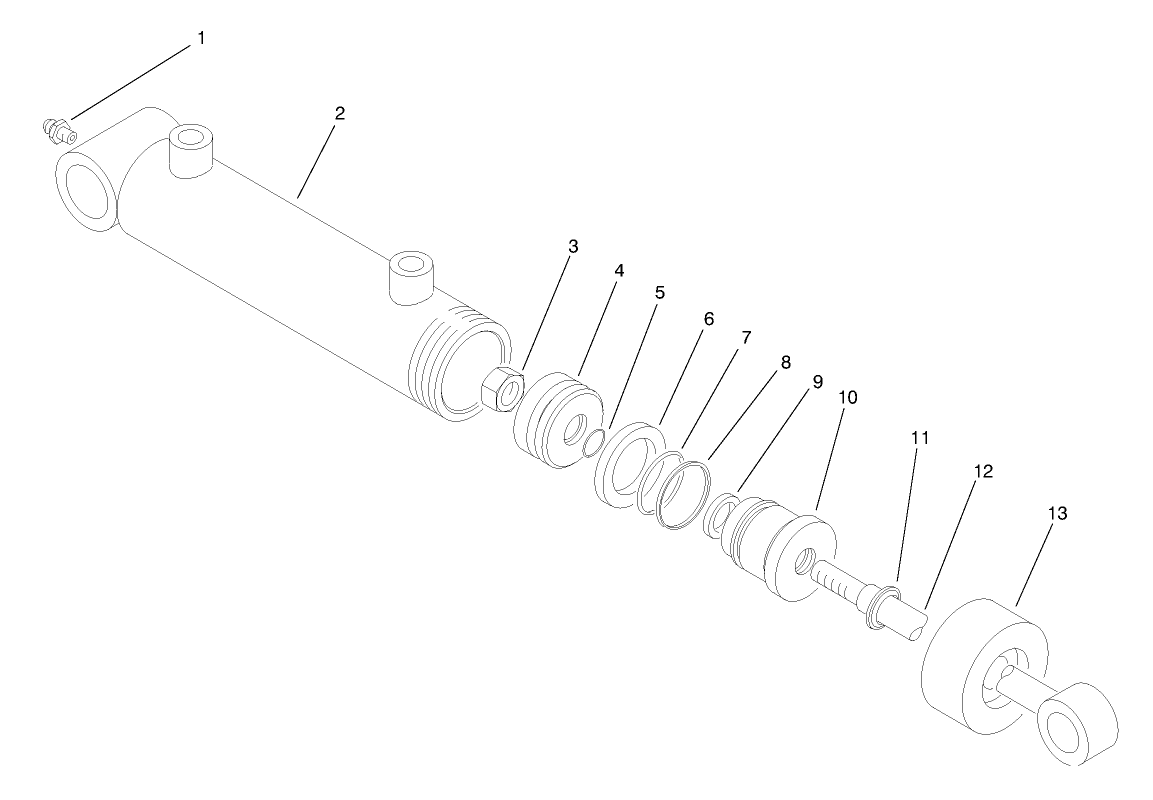 Hydraulic Lift Cylinder No. 4 (98-8811)