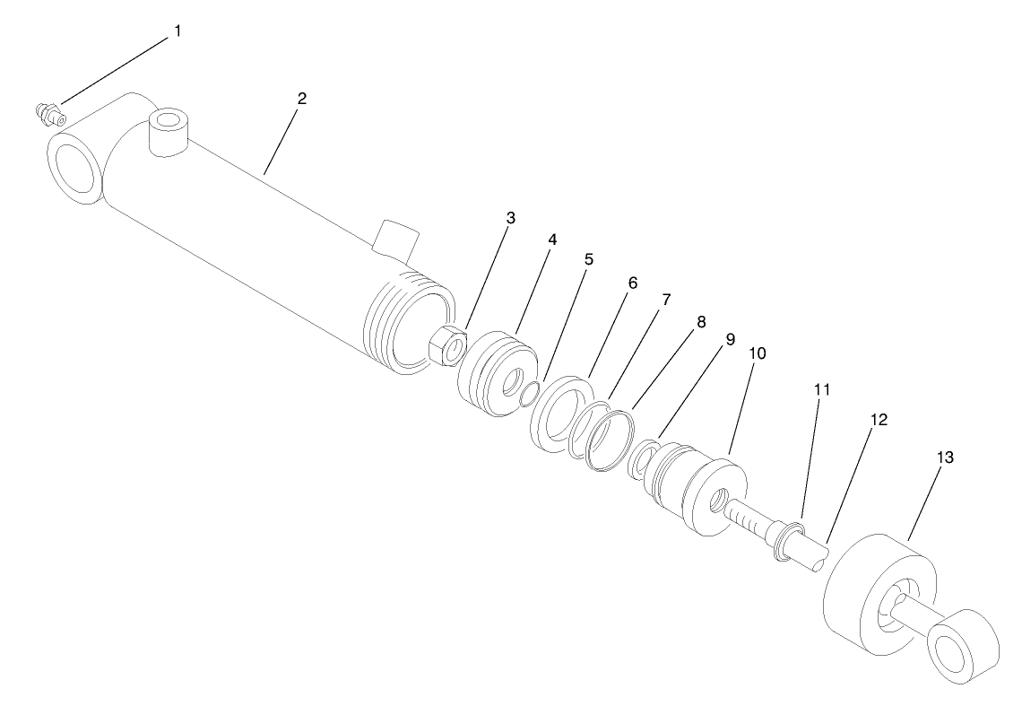 Hydraulic Lift Cylinder No. 5 (98-9069)