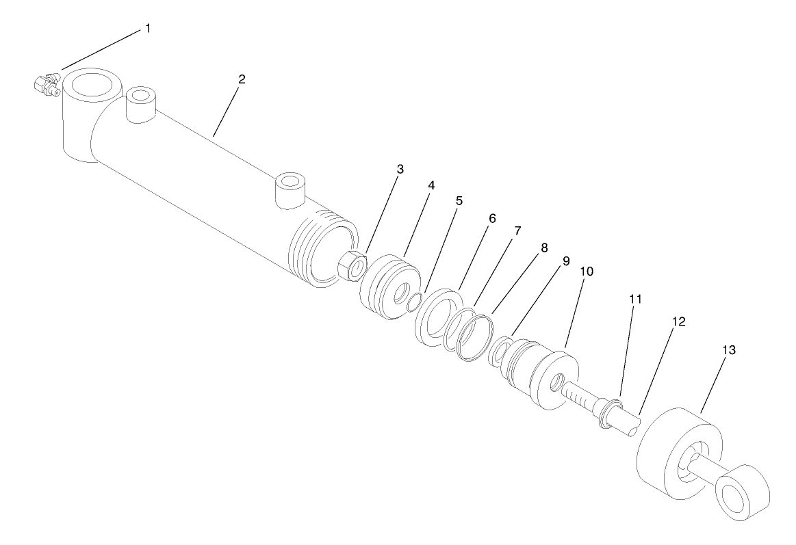 Hydraulic Lift Cylinder No. 6 & 7 (93-2631)