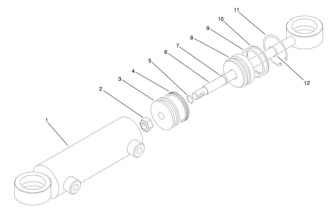 Hydraulic Steerig Cylinder No. 94-8141