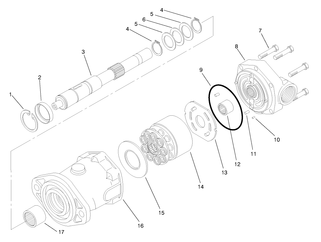 4 Wd Hydraulic Motor Assembly No. 92-7386