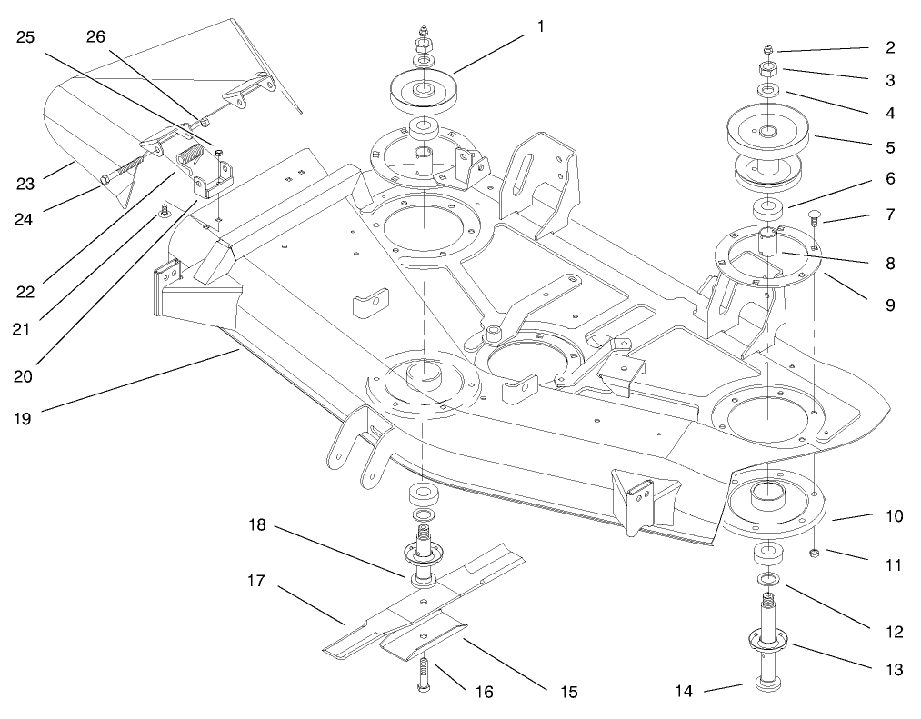 Blades, Spindles And Deflectors