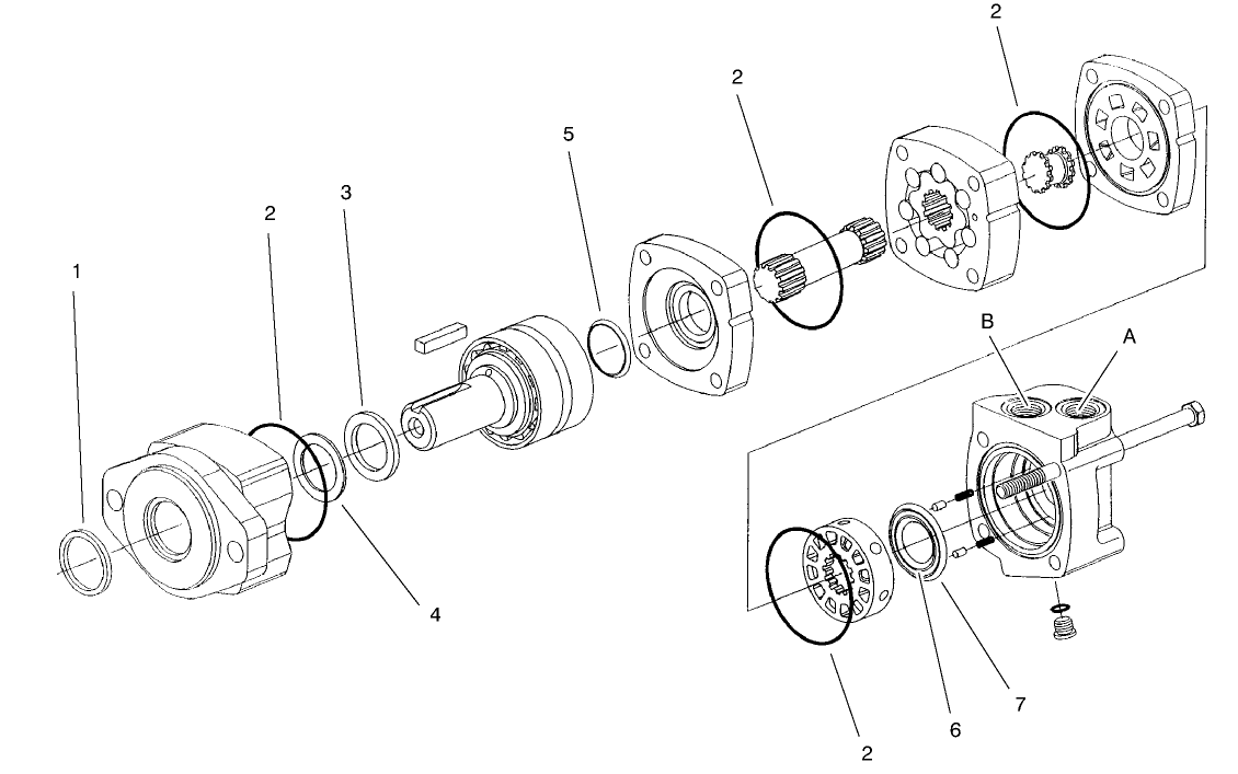 Hydraulic Motor Assembly No. 98-9084