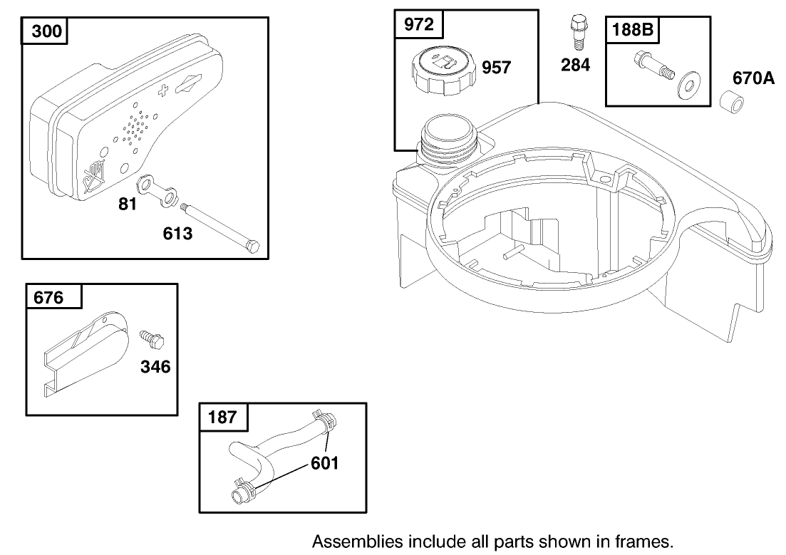 Engine Briggs & Stratton Model 12h807-1760-E1 (model No. 20021 Serial No. 9940000-9941632)