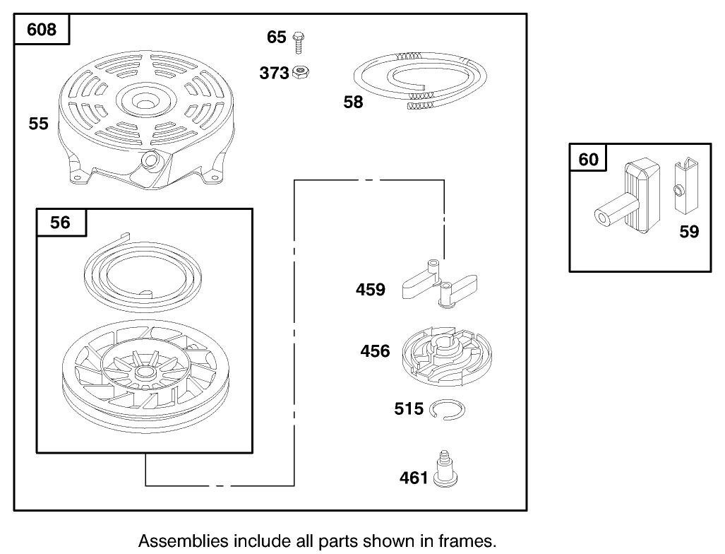 Engine Briggs & Stratton Model 12h807-1760-E1 (model No. 20021 Serial No. 9940000-9941632)