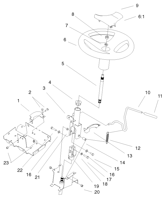 Steering Wheel & Tilt Assembly