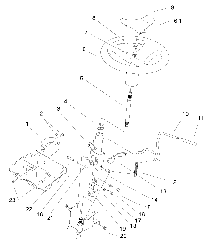 Steering Wheel & Tilt Assembly