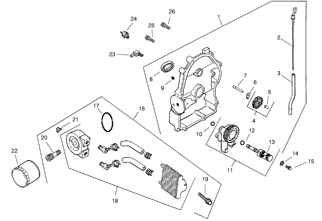 Group 3-Oil Pan/lubrication (ch25s 68606 Kohler)