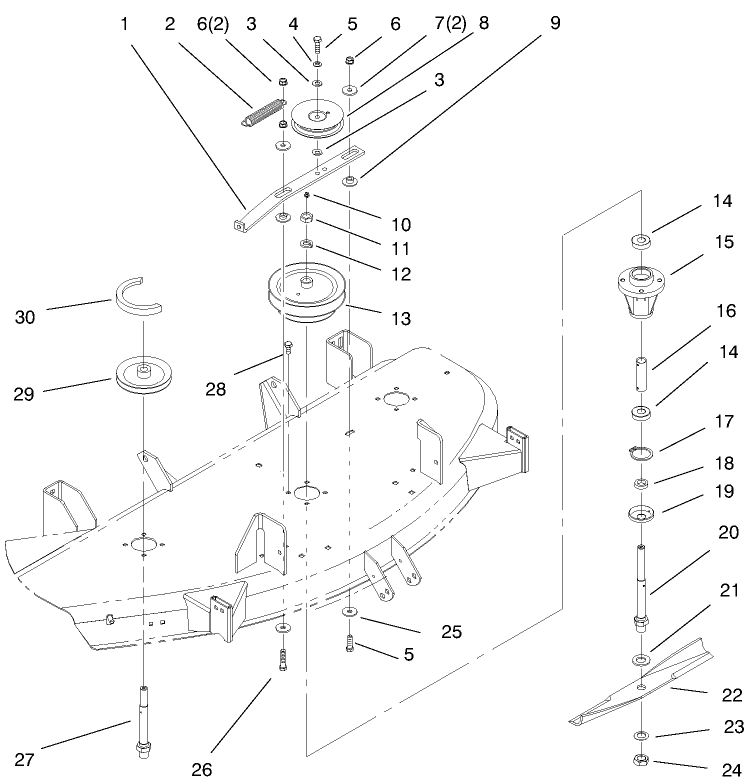 Spindle And Blade Assembly