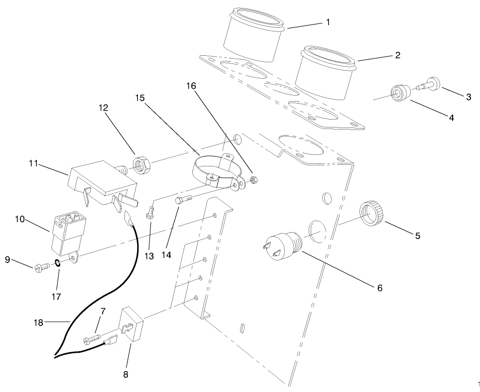 Steering Tower Electrical Assembly