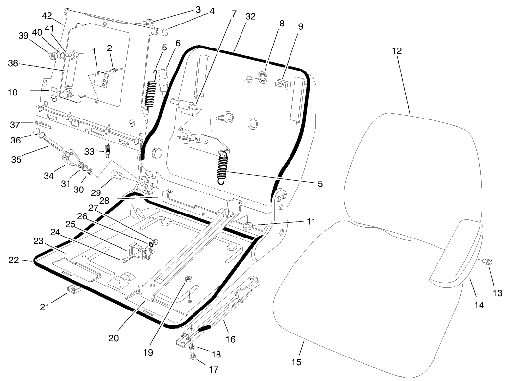 Suspension Seat Assembly