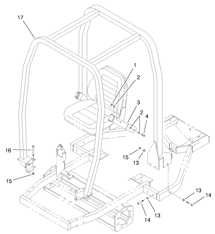 Roll Over Protection System (r.o.p.s.)(model No. 03707 Only)