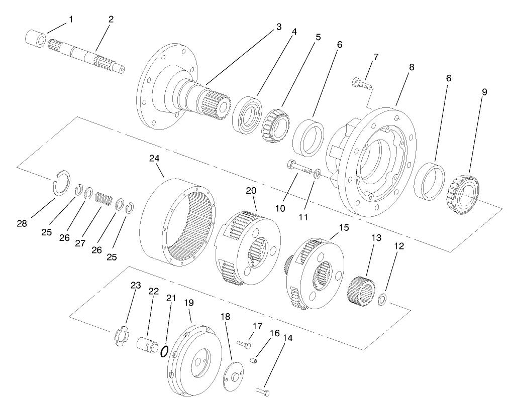 Planetary Gear Drive Assembly Standard Speed Ratio (19.62:1)