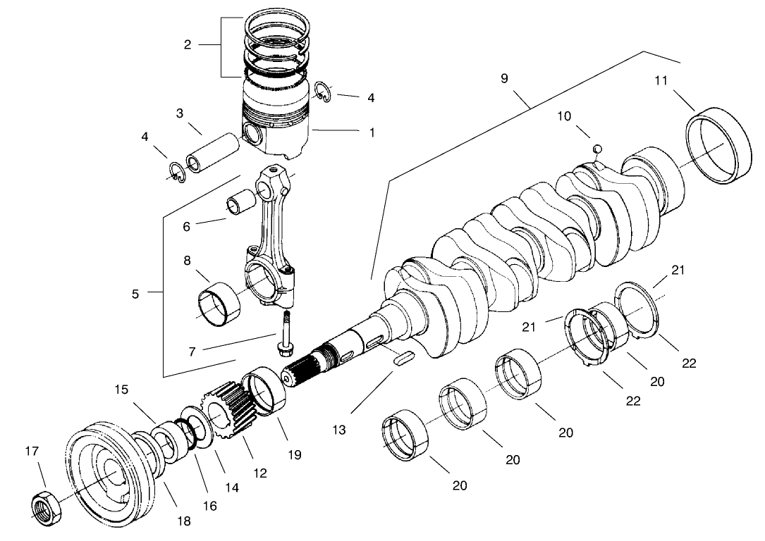 Piston And Crankshaft