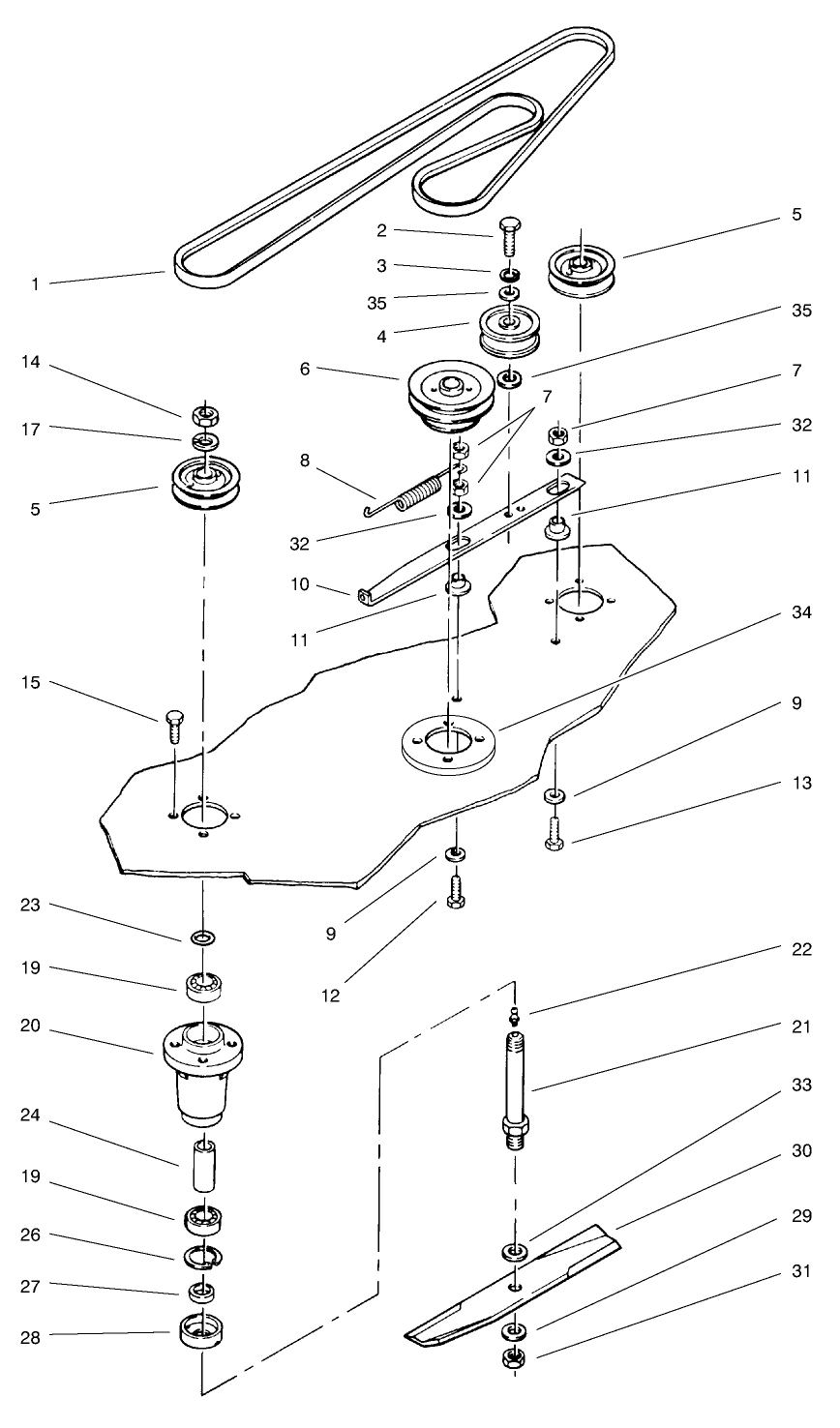 Belt & Spindle Assembly