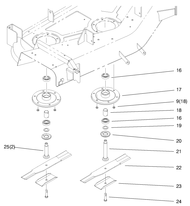 Spindle And Blade Assembly