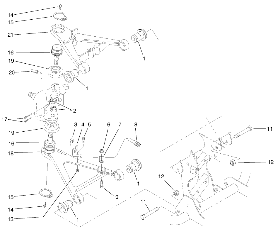 FRONT SUSPENSION CONTROL ARM ASM