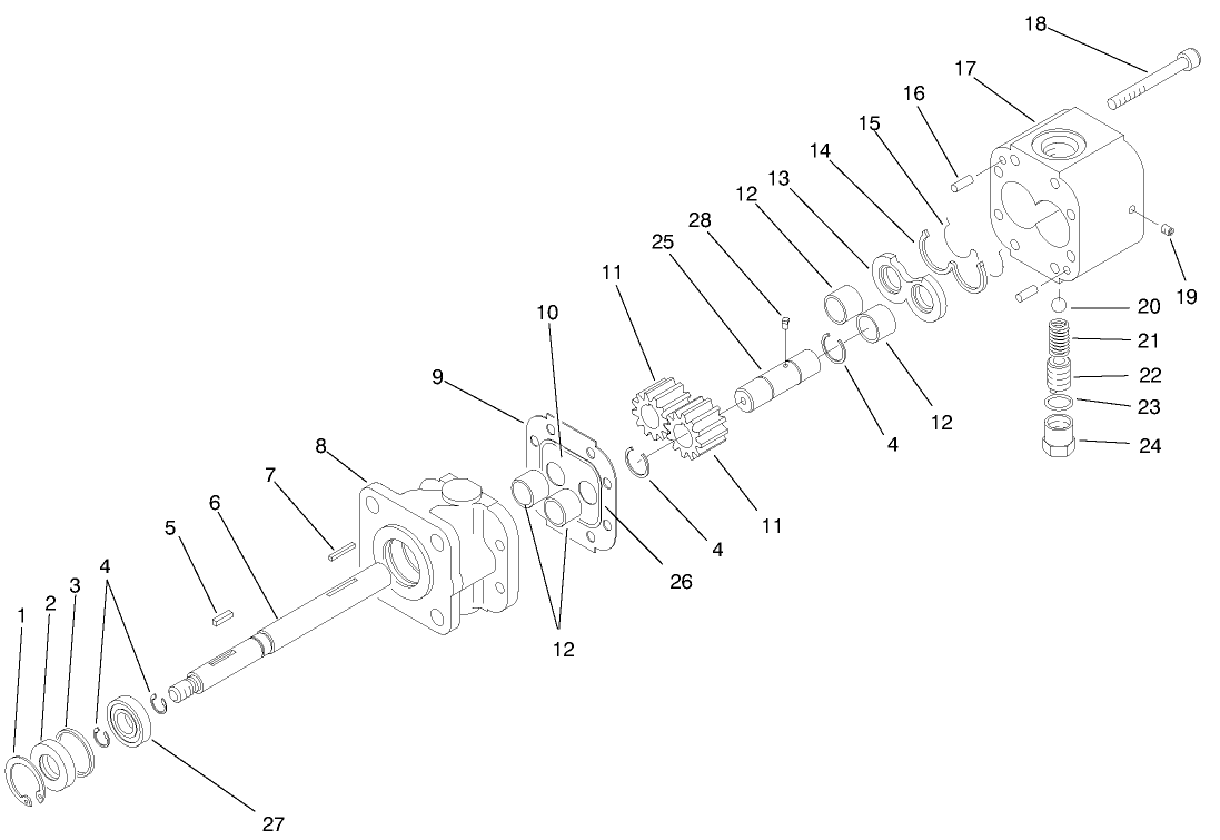 HYDRAULIC PUMP ASM NO. 87-5700