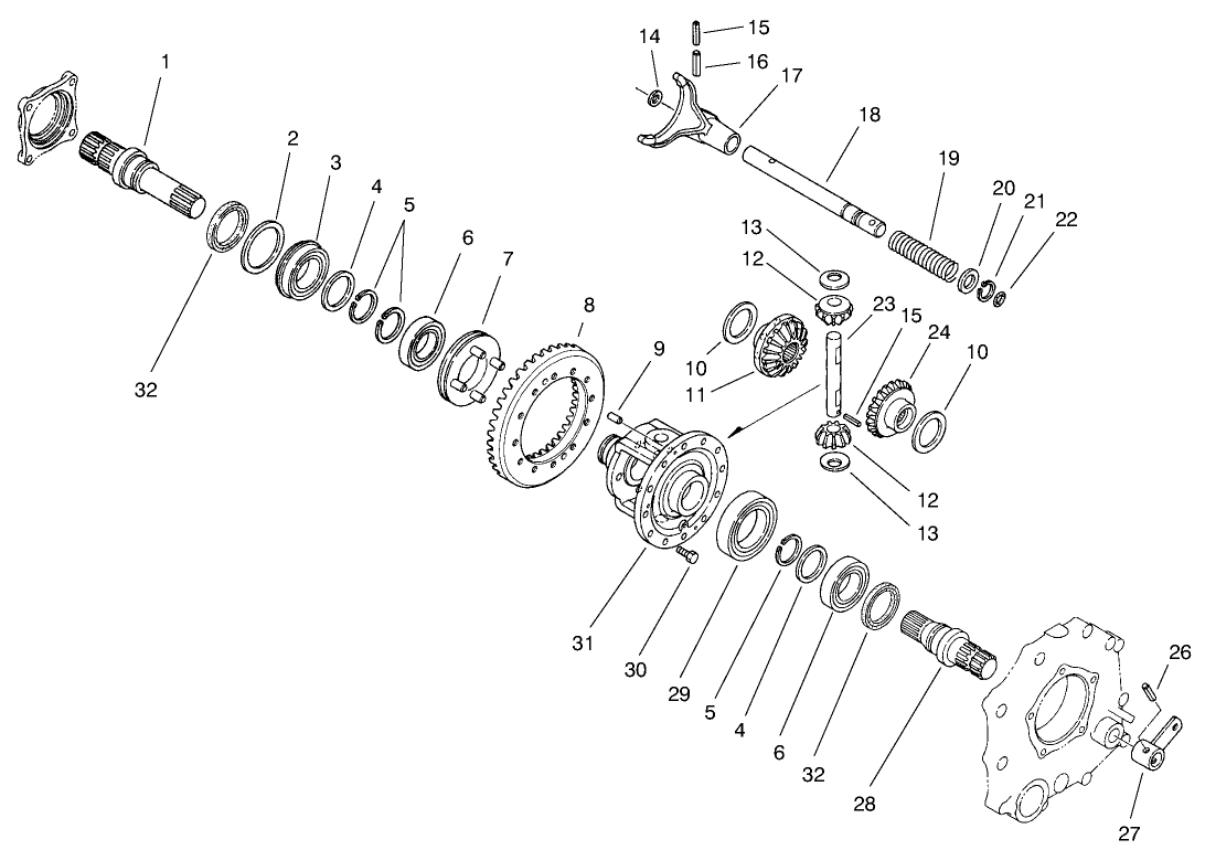 DIFFERENTIAL GEAR ASM