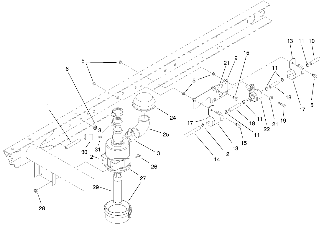 AIR CLEANER & FUEL SUPPLY ASM