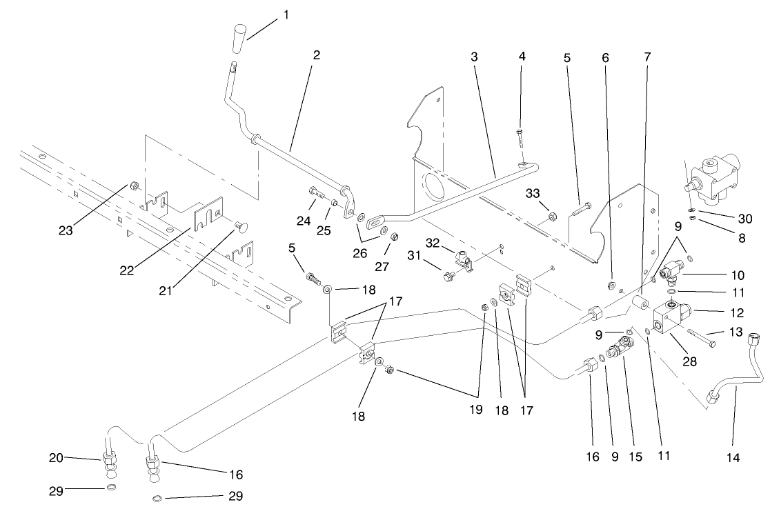 LIFT VALVE LINKAGE ASM