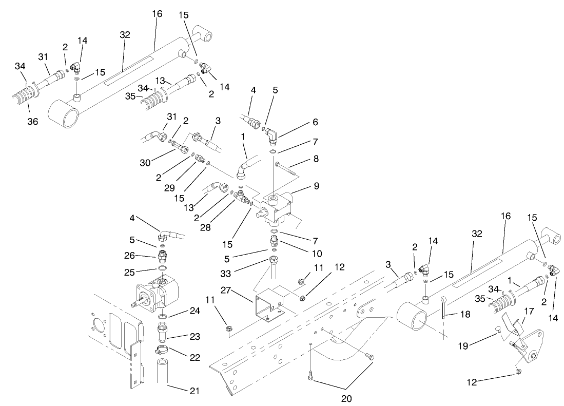 LIFT VALVE & CYLINDER ASM