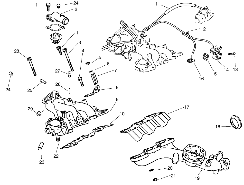 EXHAUST & INTAKE MANIFOLD ASHFH