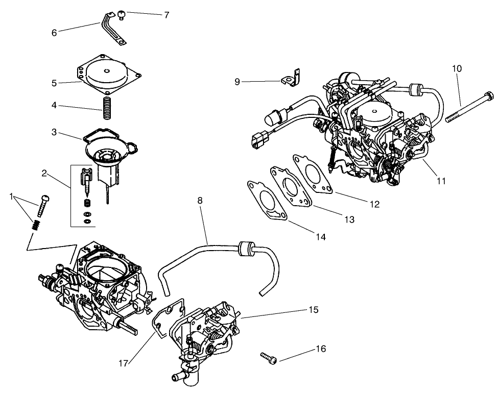 CARBURETOR INSTALLATION ASM