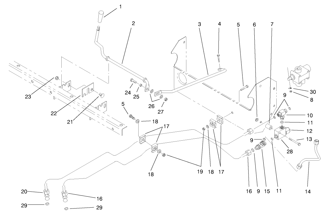 Lift Valve Linkage Assembly