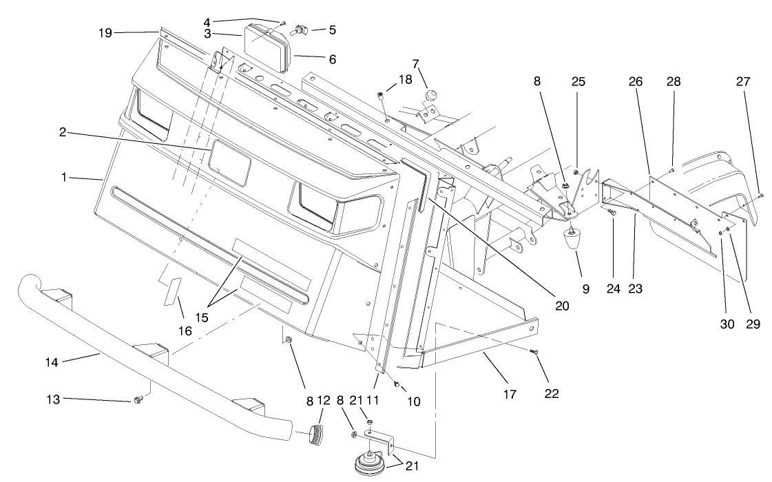 Front Bumper & Hood Assembly