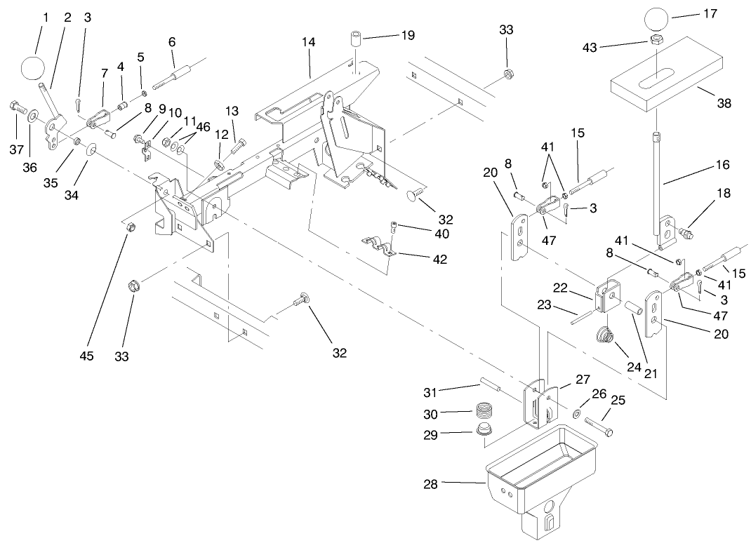 Hi-Lo & Shift Lever Assembly