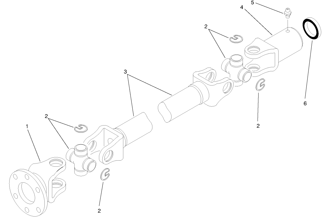 Differential Driveshaft Assembly No. 93-7116