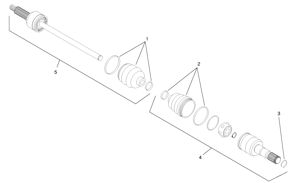 Constant Velocity (cv) Joint Assembly No. 93-7078